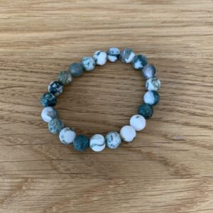Armband Baumachat 6mm Kugeln Kindergrösse